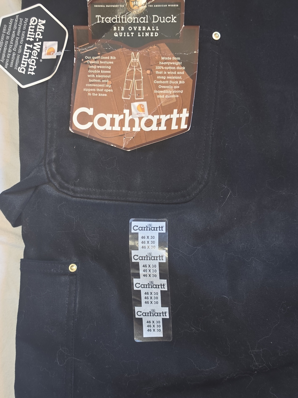 Carhartt Men’s Black Duck Work Pants